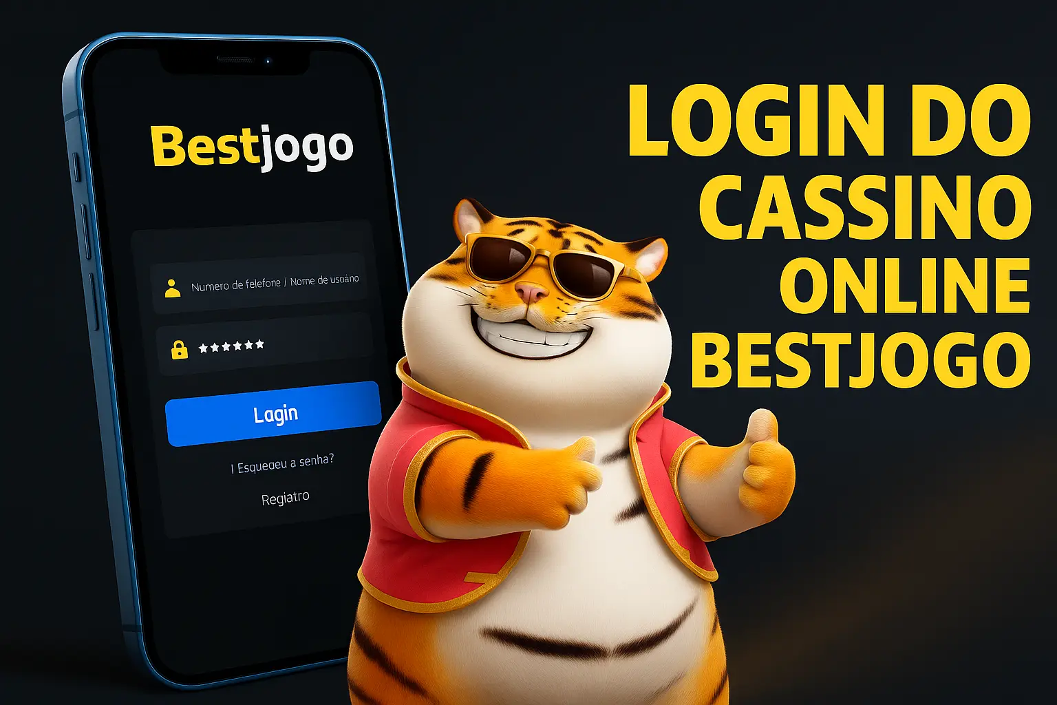 Criar uma nova Conta no plataforma BESTJOGO